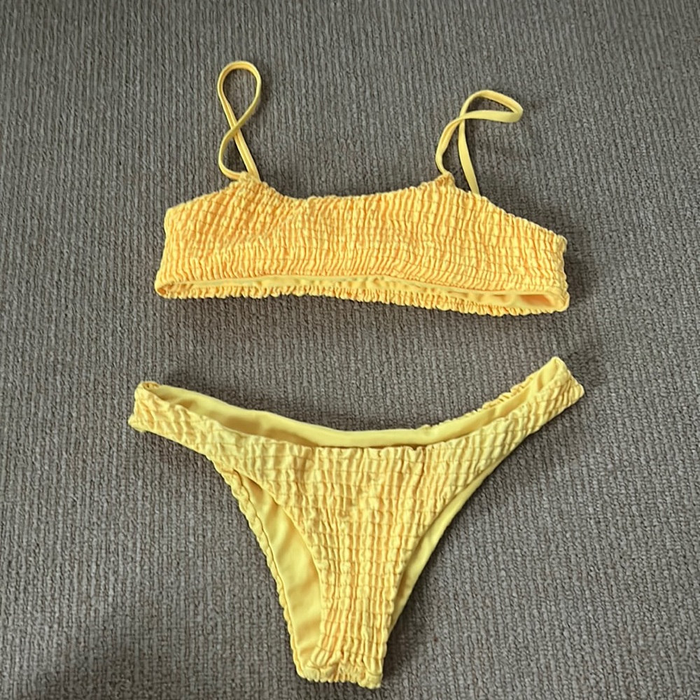 Yellow zaful bathing suit